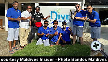 courtesy Maldives Insider - The actual Bandos Dive Team